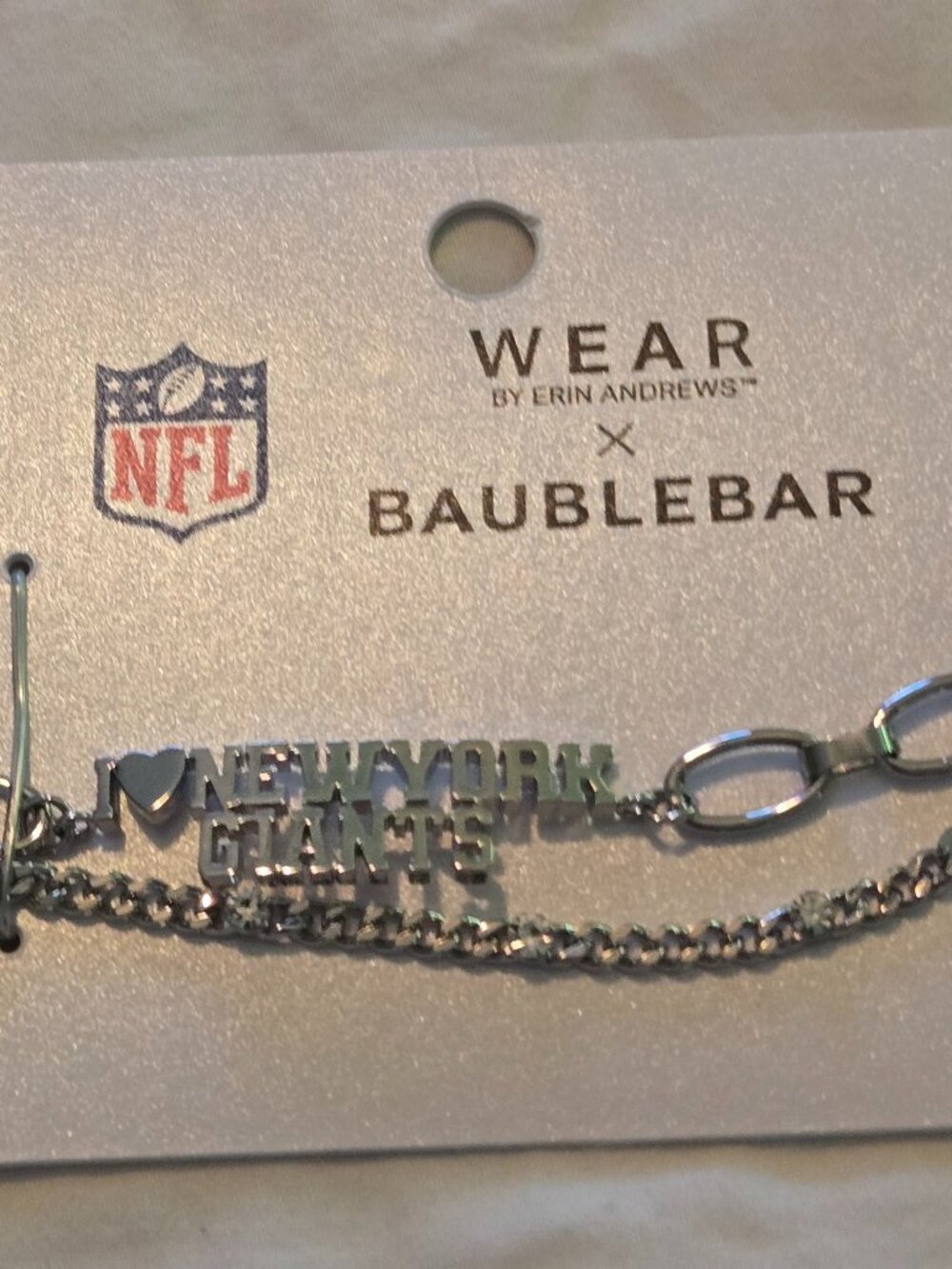 NY Giants Bracelet Set – WEAR by Erin Andrews x BaubleBar NFL Jewelry
